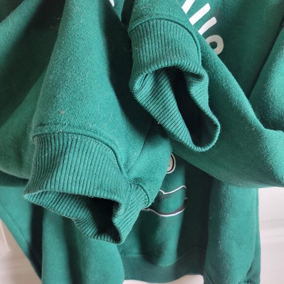 Disney Sweatshirt Adult Boxy L Green Mickey Mouse Sweater Pullover Vintage Egypt - Picture 4 of 6